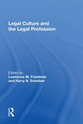 Cover: Legal Culture And The Legal Profession - Routledge