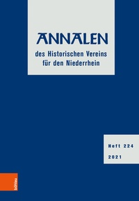 Abbildung von: Annalen des Historischen Vereins für den Niederrhein 224 (2021) - Böhlau