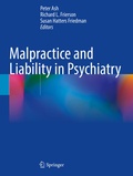 Cover: Malpractice and Liability in Psychiatry - Springer