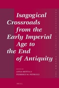 Cover: Isagogical Crossroads from the Early Imperial Age to the End of Antiquity - Brill