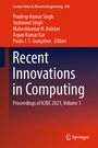 Cover: Recent Innovations in Computing - Springer