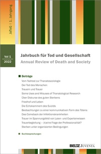 Abbildung von: Jahrbuch Tod und Gesellschaft 2022 - Beltz Juventa