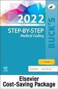 Cover: Buck's Step-by-Step Medical Coding, 2022 Edition - Text and Workbook Package - Elsevier