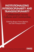 Cover: Institutionalizing Interdisciplinarity and Transdisciplinarity - Routledge