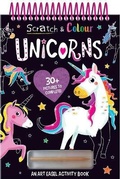 Cover: Scratch and Colour Unicorns - Two Windmills Limited