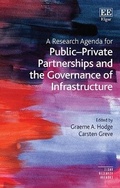 Cover: A Research Agenda for Public-Private Partnerships and the Governance of Infrastructure - Edward Elgar Publishing