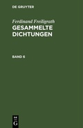 Cover: Gesammelte Dichtungen. Band 6 - De Gruyter