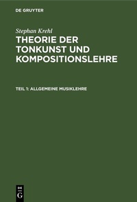 Abbildung von: Allgemeine Musiklehre - De Gruyter