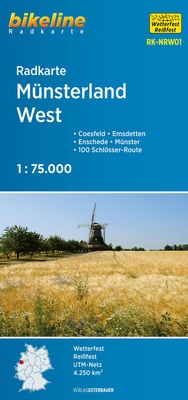 Abbildung von: Radkarte Münsterland West (RK-NRW01) - Esterbauer