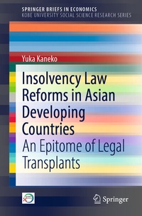 Enlarge image Cover: Insolvency Law Reforms in Asian Developing Countries - Springer