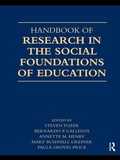 Cover: Handbook of Research in the Social Foundations of Education - Routledge