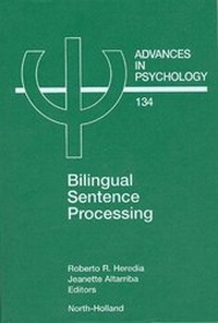 Abbildung von: Bilingual Sentence Processing: Volume 134 - North-Holland
