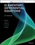 Cover: Elementary Differential Equations - Wiley