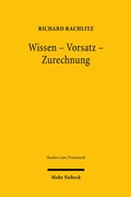 Abbildung von: Wissen - Vorsatz - Zurechnung - Mohr Siebeck