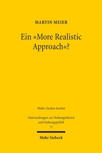 Enlarge image Cover: Ein "More Realistic Approach"? - Mohr Siebeck