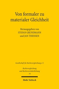 Abbildung von: Von formaler zu materialer Gleichheit - Mohr Siebeck