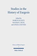 Cover: Studies in the History of Exegesis - Mohr Siebeck