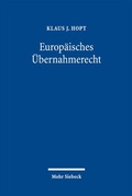 Bild: Europ&auml;isches &Uuml;bernahmerecht - Mohr Siebeck