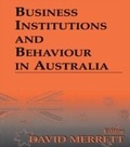 Cover: Business Institutions and Behaviour in Australia - Routledge
