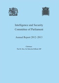 Cover: Intelligence and Security Committee of Parliament annual report 2012-2013 - TSO