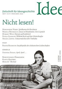 Abbildung von: Zeitschrift für Ideengeschichte Heft XVI/1 Frühjahr 2022 - C.H.BECK