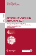 Cover: Advances in Cryptology - ASIACRYPT 2021 - Springer