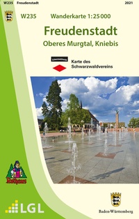 Abbildung von: W235 Wanderkarte 1:25 000 Freudenstadt - Landesamt für Geoinformation und Landentwicklung Baden-Württemberg (LGL)