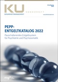 Cover: PEPP Entgeltkatalog 2022 - mgo fachverlage