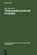 Cover: Triskaidekadische Studien - De Gruyter