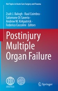Cover: Postinjury Multiple Organ Failure - Springer