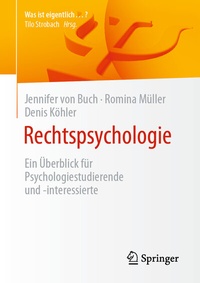 Abbildung von: Rechtspsychologie - Springer