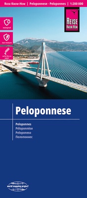 Abbildung von: Reise Know-How Landkarte Peloponnese / Peloponnes (1:200.000) - Reise Know-How Verlag Peter Rump GmbH