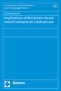 Cover: Implications of Blockchain-Based Smart Contracts on Contract Law - Nomos