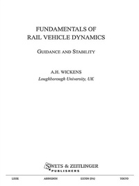 Enlarge image Cover: Fundamentals of Rail Vehicle Dynamics - CRC Press