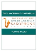 Cover: The Saxophone Symposium - De Gruyter