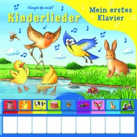Abbildung von: Kinderlieder - Mein erstes Klavier - Pappbilderbuch mit Klaviertastatur, 9 Kinderliedern und Vor- und Nachspielfunktion - Phoenix International Publications Inc.