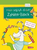 Cover: Schlau f&uuml;r die Schule: Mein MEGA dicker Zahlen-Block - Carlsen