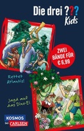 Cover: Die drei ??? Kids: Doppelband mit Rettet Atlantis! und Jagd auf das Dino-Ei - Carlsen