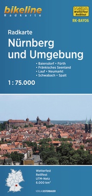 Abbildung von: Radkarte Nürnberg und Umgebung (RK-BAY06) - Esterbauer