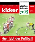 Cover: Hier lebt der Fu&szlig;ball! - kicker-Wochenkalender 2023 - Lappan