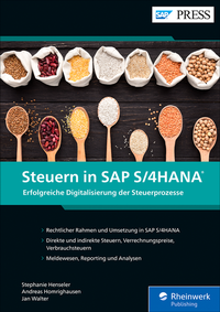 Abbildung von: Steuern in SAP S/4HANA - SAP PRESS