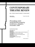 Cover: Proceedings of the Soviet/British Puppetry Conference - Routledge
