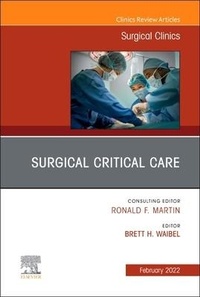 Abbildung von: Surgical Critical Care, An Issue of Surgical Clinics: Volume 102-1 - Elsevier