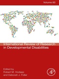 Cover: International Review Research in Developmental Disabilities - Academic Press