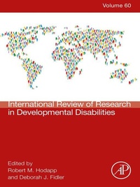 Abbildung von: International Review Research in Developmental Disabilities - Academic Press