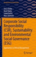 Cover: Corporate Social Responsibility (CSR), Sustainability and Environmental Social Governance (ESG) - Springer