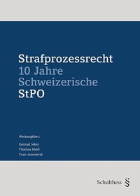 Abbildung von: Strafprozessrecht - Schulthess Juristische Medien