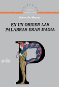 Cover: En un origen las palabras eran magia - Gedisa Editorial
