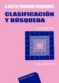 Cover: El arte de programar ordenadores. Clasificaci&oacute;n y b&uacute;squeda - Reverte