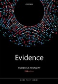 Cover: Evidence - Oxford University Press